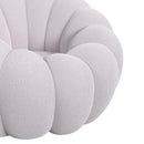 Bubble Swivel Chair and Ottoman in Grey - Michael's Discount Furniture