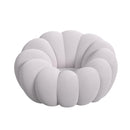 Bubble Swivel Chair and Ottoman in Grey - Michael's Discount Furniture