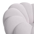 Bubble Swivel Chair and Ottoman in Grey - Michael's Discount Furniture