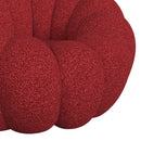 Bubble Swivel Chair and Ottoman in Red - Michael's Discount Furniture