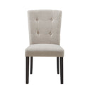 Lexi Tufted Fabric Side Chair in Beige (2 Per Pack) - Michael's Discount Furniture