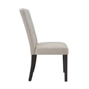Lexi Tufted Fabric Side Chair in Beige (2 Per Pack) - Michael's Discount Furniture
