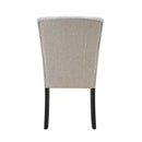 Lexi Tufted Fabric Side Chair in Beige (2 Per Pack) - Michael's Discount Furniture