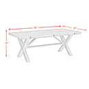 (D680-31) Callista- Rectangular Table- Beach/Natural Metal - Michael's Discount Furniture