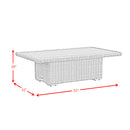 Carmona 6PC Conversion Set in Natural and Olefin Beige with Ottoman - Michael's Discount Furniture