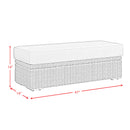 Carmona 6PC Conversion Set in Natural and Olefin Beige with Ottoman - Michael's Discount Furniture