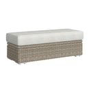 Carmona 6PC Conversion Set in Natural and Olefin Beige with Ottoman - Michael's Discount Furniture