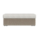 Carmona Ottoman - Natural and Olefin Beige - Michael's Discount Furniture