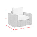 Carmona 6PC Conversion Set in Natural and Olefin Beige with Ottoman - Michael's Discount Furniture
