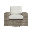 Carmona Swivel Chair - Natural and Olefin Beige - Michael's Discount Furniture