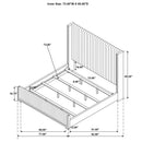 Natasha Wingback Bed - Michael's Discount Furniture