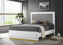 Caraway Panel Bed with LED Lighting - Michael's Discount Furniture