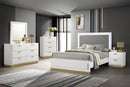 Caraway Panel Bed with LED Lighting - Michael's Discount Furniture