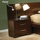 Jessica Nightstand Panels Cappuccino (Set of 2) - Michael's Discount Furniture