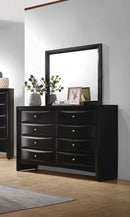 Briana Rectangle Dresser Mirror Black - Michael's Discount Furniture