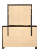 Woodmont Rectangle Dresser Mirror Rustic Golden Brown - Michael's Discount Furniture