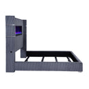 Tisdall Wingback Bed with Flame Visualizer - Michael's Discount Furniture