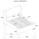 Alamosa Wingback Platform Bed - Michael's Discount Furniture