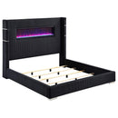 Tisdall Wingback Bed with Flame Visualizer - Michael's Discount Furniture