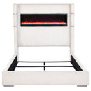 Tisdall Wingback Bed with Flame Visualizer - Michael's Discount Furniture