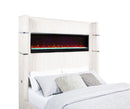 Tisdall Wingback Bed with Flame Visualizer - Michael's Discount Furniture