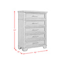 Colorado City 5-Drawer Chest in Charcoal - Michael's Discount Furniture