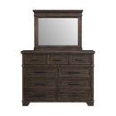 Colorado City Dresser and Mirror Set in Charcoal