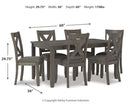 Caitbrook Dining Table and Chairs (Set of 7) - Michael's Discount Furniture