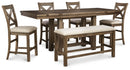 Moriville Counter Height Dining Set - Michael's Discount Furniture