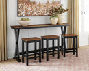 Wildenauer Counter Height Dining Table and 3 Barstools Set - Michael's Discount Furniture