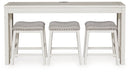 Robbinsdale Counter Height Dining Table and 3 Barstools Set - Michael's Discount Furniture