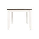 Martin 5 Pc Dining set (Dark Brown Top - White Base) - Michael's Discount Furniture