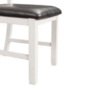 Martin 5 Pc Dining set (Dark Brown Top - White Base) - Michael's Discount Furniture