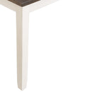 Martin 5 Pc Dining set (Dark Brown Top - White Base) - Michael's Discount Furniture
