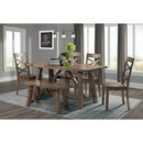 Renegade 64" 6pc Dining Set(Kd) - Michael's Discount Furniture
