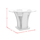 Dapper 5PC Round Counter Height Dining Set-Table & Four Chairs - Michael's Discount Furniture