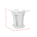 Dapper Square End Table Grey - Michael's Discount Furniture
