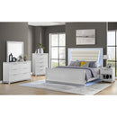 Denmark UPH Bedroom Set with Lights - Michael's Discount Furniture