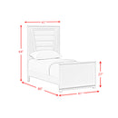 Denmark UPH Bedroom Set with Lights - Michael's Discount Furniture