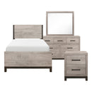 Zephyr Twin Bed Set Beige - Michael's Discount Furniture