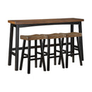 Caspian 4-Piece Pack Pub Height Set - Michael's Discount Furniture