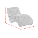 Dominick II Chaise in Masis Silver - Michael's Discount Furniture