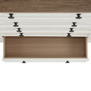 Eastwood Youth 5-Drawer Chest in Brown and Off-White - Michael's Discount Furniture