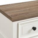 Eastwood Youth 7-Drawer Dresser in Brown and Off-White - Michael's Discount Furniture