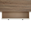 Eastwood Youth 5-Drawer Chest in Brown and Off-White - Michael's Discount Furniture