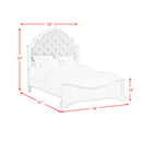 Eastwood Youth UPH Bed in Off-White - Michael's Discount Furniture