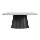 Edison Coffee Table in White and Black - Michael's Discount Furniture