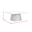 Edison 2PC Occasional Table Set in White and Black-Coffee Table & End Table - Michael's Discount Furniture