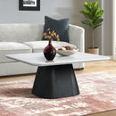 Edison Coffee Table in White and Black - Michael's Discount Furniture