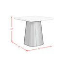 Edison End Table in White and Black - Michael's Discount Furniture